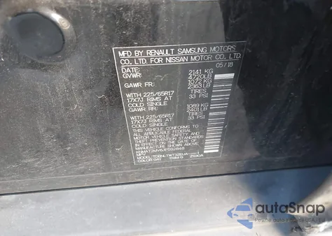 2018 Nissan Rogue Sv из США, поврежденный, VIN KNMAT2MV6JP592848